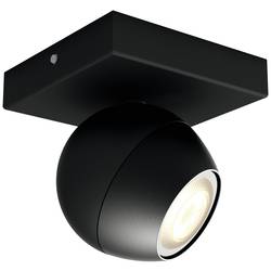 Philips Lighting Hue LED stropní reflektory 871951433924800 Hue White Amb. Buckram Spot 1 flg. schwarz 350lm inkl. Dimmschalter GU10 5 W