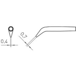 Weller RTW2 pájecí hrot oblý, zkosený 45° Velikost hrotů 0.7 mm Obsah 1 ks