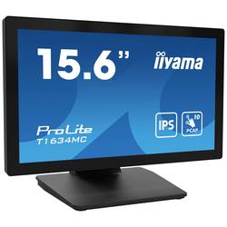 Iiyama ProLite T1634MC-B1S dotykový monitor Energetická třída (EEK2021): E (A - G) 39.6 cm (15.6 palec) 1920 x 1080 Pixel 16:9 25 ms HDMI™, DisplayPort, VGA