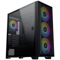 Xigmatek Anubis Pro 4FX midi tower PC skříň černá 4 předinstalované ventilátory, boční okno