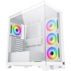 Xigmatek PC- Gehäuse Xigmatek Endorphin Ultra Arc midi tower PC skříň bílá boční okno