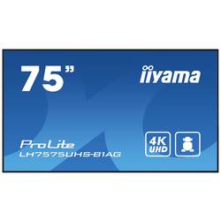 Iiyama ProLite LH7575UHS-B1AG displej Digital Signage Energetická třída (EEK2021): G (A - G) 190.5 cm (75 palec) 3840 x 2160 Pixel 24/7 Funkce proti vzplanutí,