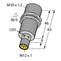 Turck indukční snímač zarovnaná PNP, přepínací kontakt BI15-M30-VP6X-H1141