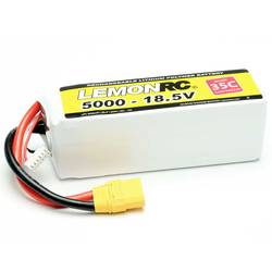 LemonRC akupack Li-Pol (modelářství) 18.5 V 5000 mAh Počet článků: 5 35 C Softcase XT90