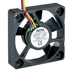 SEPA MFB40H12HA-001 axiální ventilátor, 12 V/DC, 13.92 m³/h, (d x š x v) 40 x 40 x 10 mm, 514082210