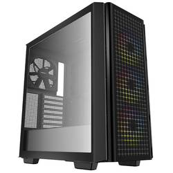 DeepCool CG540 midi tower PC skříň černá 1 předinstalovaný ventilátor, 3 předinstalované LED ventilátory