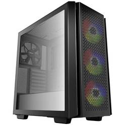 DeepCool CG560 midi tower PC skříň černá 1 předinstalovaný ventilátor, 3 předinstalované LED ventilátory