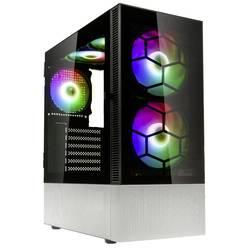 Kolink Kolink Observatory MX Glass ARGB Midi Tower Case - Black/White midi tower pouzdro, herní pouzdro, PC skříň černá/bílá