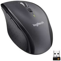 Logitech M705 Marathon ergonomická myš bezdrátový laserová černá, stříbrná 7 tlačítko 1000 dpi ergonomická