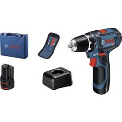 Bosch Professional GSR 12V-15 aku vrtačka 12 V, vč. 2x aku, kufřík, 060186810G