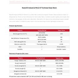 RAISE3D PMRA-1006 Industrial PA12 CF vlákno pro 3D tiskárny PA12 1 ks