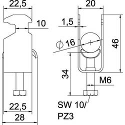 OBO Bettermann 1186009 Poutko třmenu 1 ks