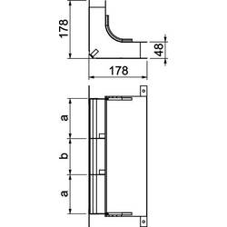 OBO Bettermann 7400665 ohyb (š x v) 350.00 mm x 48.00 mm 1 ks