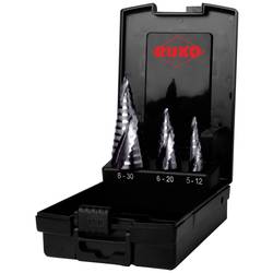 RUKO 101626PRO sada stupňovitého vrtáku 3dílná 5 - 12 mm, 6 - 20 mm, 8 - 30 mm HSS 1 sada