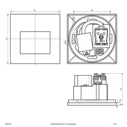 EVN W840102 W840102 LED vestavné nástěnné svítidlo LED bílá