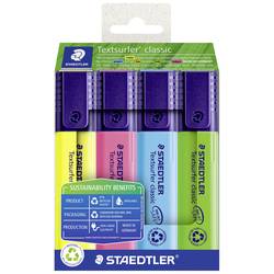 Staedtler zvýrazňovač textu Textsurfer 364 RC4 barevně tříděná , žlutá, růžová, modrá, zelená 4 ks