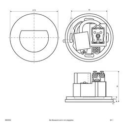 EVN W800902 W800902 LED vestavné nástěnné svítidlo LED černá