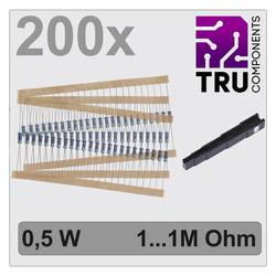 TRU COMPONENTS TC-12888472 T22P081 sada metalizovaných rezistorů axiální 0.5 W 1 % 200 ks