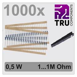 TRU COMPONENTS TC-12888480 T22P083 sada metalizovaných rezistorů axiální 0.5 W 1 % 1000 ks