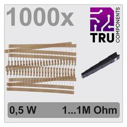 TRU COMPONENTS TC-12888492 T22P106 sada uhlíkových rezistorů axiální 0.5 W 1 % 1000 ks