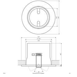 EVN 753013 753013 vestavný kroužek, halogenová žárovka, žádná, 50 W, chrom