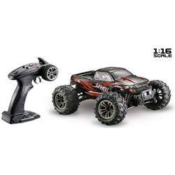 Absima Spirit černá, červená komutátorový 1:16 RC model auta elektrický monster truck 4WD (4x4) RtR 2,4 GHz vč. akumulátorů a kabelu k nabíjení