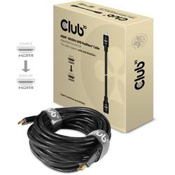 club3D HDMI kabel Zástrčka HDMI-A, Zástrčka HDMI-A 15.00 m černá CAC-2314 4K UHD, samozhášecí HDMI kabel