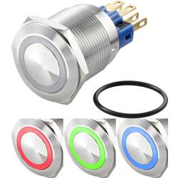 TRU COMPONENTS TC-GQ22-11ZE/41RGB/, TC-7494644 tlačítkový spínač antivandal, 22 mm, 250 V/AC, 3 A, 1 ks