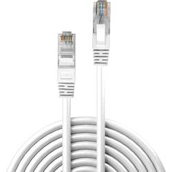 LINDY 48096 RJ45 síťové kabely, propojovací kabely CAT 6 U/UTP 7.50 m bílá s ochranou 1 ks