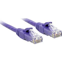 LINDY 48126 RJ45 síťové kabely, propojovací kabely CAT 6 U/UTP 7.50 m fialová s ochranou 1 ks