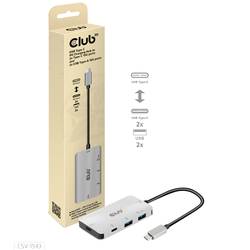 club3D USB 3.0 adaptér [1x USB-C® zástrčka - 2x USB-C®, USB 3.2 Gen 2 (USB 3.1)] Adapter USB 3.1 Typ C