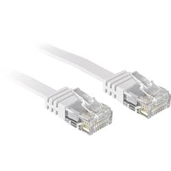 LINDY 47500 RJ45 síťové kabely, propojovací kabely CAT 6 U/UTP 0.30 m bílá s ochranou 1 ks