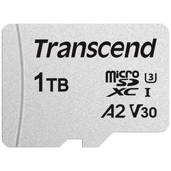 Transcend TS1TUSD300S-A paměťová karta microSD Retail 1 TB UHS-I, Class 10, v30 Video Speed Class, A1 Application Performance Class, A2 Application Performance