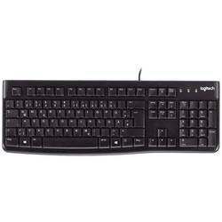 Logitech K120 Keyboard kabelový, USB klávesnice německá, QWERTZ černá odolné proti stříkající vodě