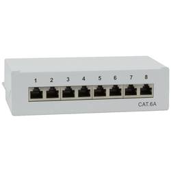 LogiLink NP0018 8 portů patch panel CAT 6A 1 U