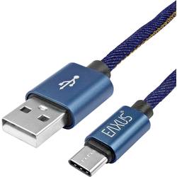 Eaxus Nabíjecí kabel USB USB-A zástrčka, USB-C ® zástrčka 1.00 m modrá 4260183016106