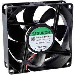 Sunon GF80251B2-000U-AE9 axiální ventilátor, 12 V/DC, 96.82 m³/h, (d x š x v) 25 x 80 x 80 mm, GF80251B2-000U-AE9