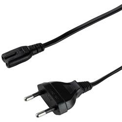 LogiLink napájecí kabel [1x Euro zástrčka - 1x IEC C7 zásuvka] 1.80 m černá