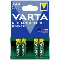 Varta RECH.AC.PowerAAA550mAh Bli 4 akumulátor AAA Ni-MH 550 mAh 1.2 V 4 ks