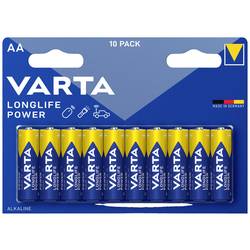 Varta LONGLIFE Power AA Bli 10 tužková baterie AA alkalicko-manganová 2.96 Ah 1.5 V 10 ks