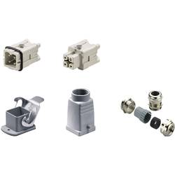 RockStar® HDC kits-Heavy Duty Connectors, Kit, HA, Size: 1, Poles: 1, Screw connection, 250 V, 22 A, metric