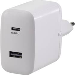 VOLTCRAFT UC-2ACX001 USB nabíječka 30 W do zásuvky (230 V) Výstupní proud (max.) 3000 mA USB, USB-C® zásuvka Počet výstupů: 2 x USB Power Delivery (USB-PD)