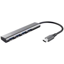 Trust Halyx-4-port 1 + 4 porty USB-C® (USB 3.1) Multiport hub tmavě šedá