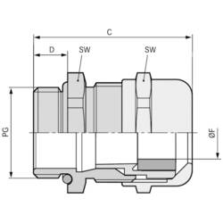 LAPP SKINTOP® MSR-XL PG 16 kabelová průchodka, 52115810, od 6 mm, do 13 mm, PG16, 50 ks