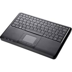 Perixx PERIBOARD-510-PLUS USB klávesnice německá, QWERTZ černá integrovaný touchpad