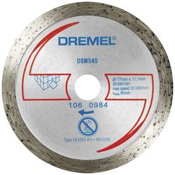 Dremel DSM540 2615S540JB diamantový řezný kotouč 77 mm 1 ks obklady, cihla, mramor, Porcelán, keramika