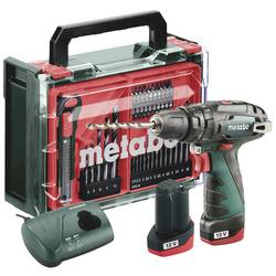 Metabo PowerMaxx SB Basic Set 600385710 aku rázový utahovák 34 Nm 18 V Počet přibalených akumulátorů 2 LiHD bezkartáčové, kufřík, vč. 2x aku, vč. nabíječky,