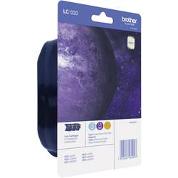 Brother Ink LC-1220 originál kombinované balení azurová, purppurová, žlutá LC1220RBWBPDR