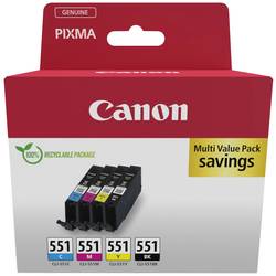 Canon Ink CLI-551 C/M/Y/BK Multipack originál kombinované balení černá, azurová, purppurová, žlutá 6509B015