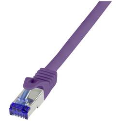 LogiLink C6A049S RJ45 CAT 6A S/FTP 1.50 m fialová 1 ks